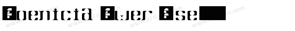 Phoenicia Lower Case字体转换